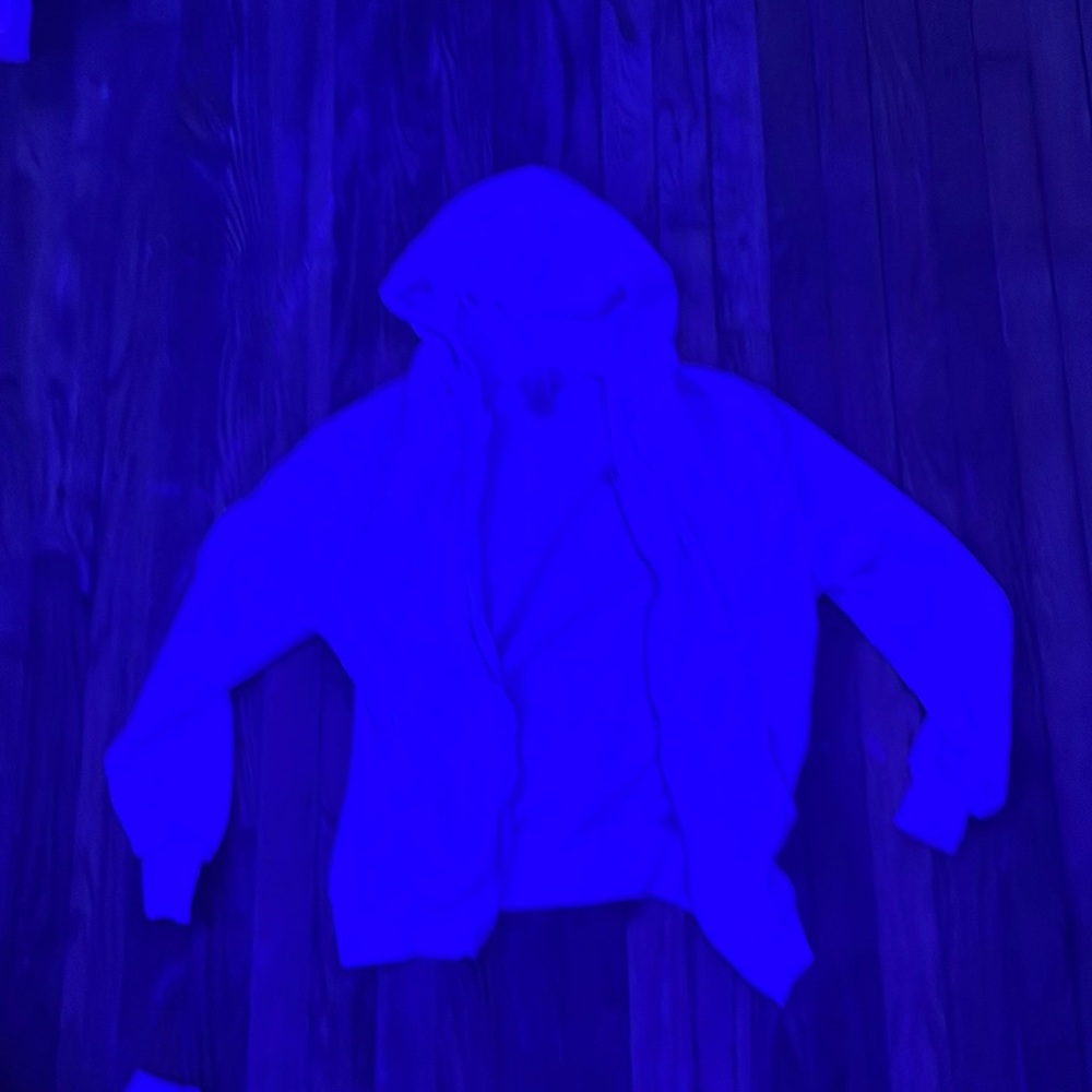 White zip up, woman’s size extra small